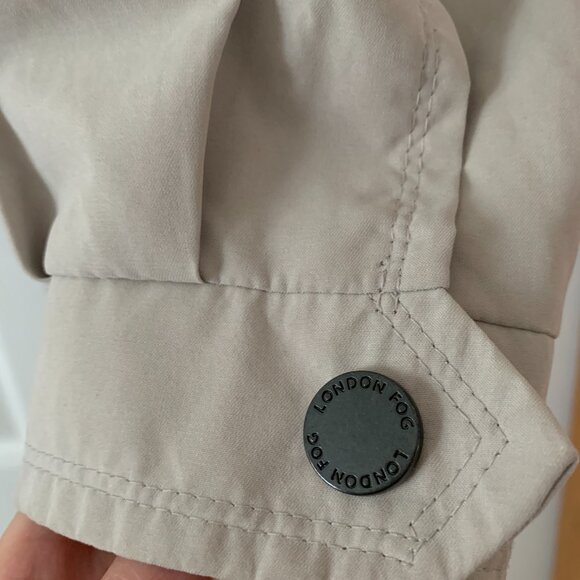 London Fog Light Cream Golf Jacket Size M - Picture 5 of 8